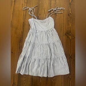 Abercrombie & Fitch Blue and White Striped Mini Dress